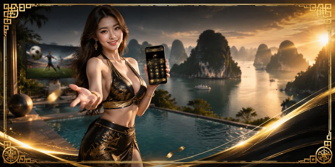 Người dùng tại vịnh Hạ Long trải nghiệm ứng dụng casino di động