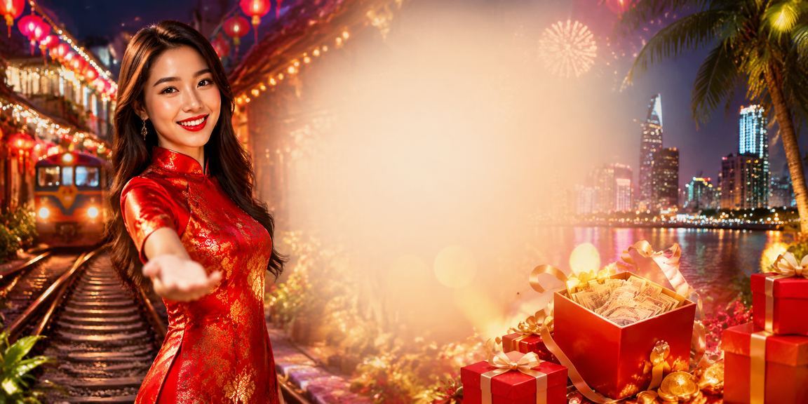 Ánh đèn neon Sài Gòn về đêm – không khí sôi động khi người dùng giao dịch tài chính trực tuyến