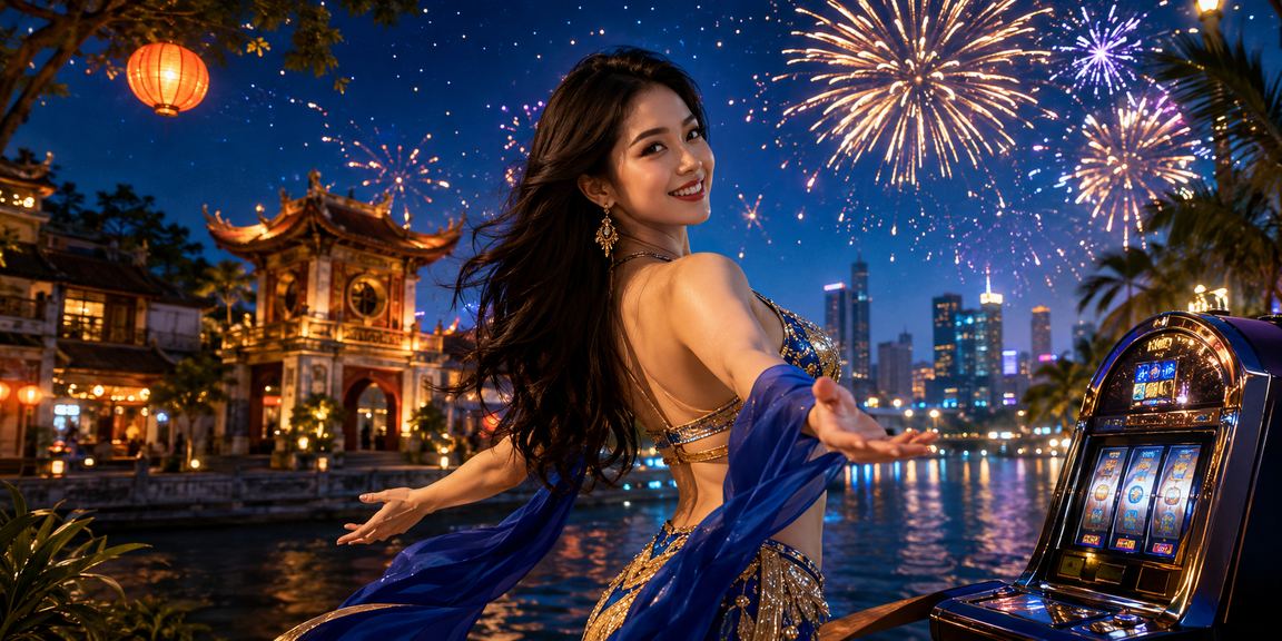 Không khí lễ hội Sài Gòn với người chơi slot game trực tuyến trên ae66